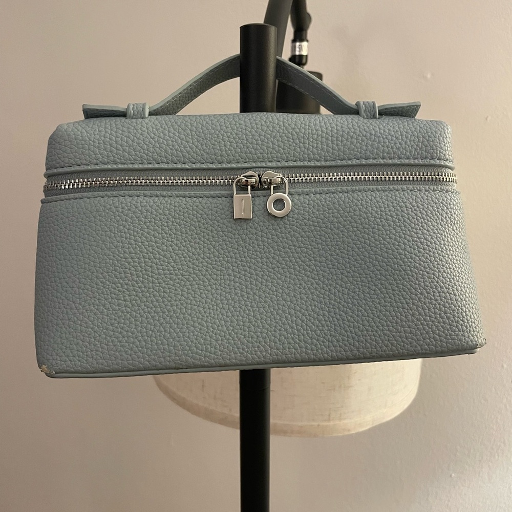 Structured Top-Handle Women’s Bag in Light Blue